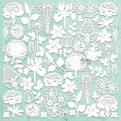   Mintay Papers Chipboard 12" (30 cm) - Flora Filigree 2 - Chippies Decor (1 ív)