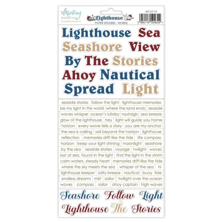 Mintay Papers Lighthouse Matrica Paper Stickers Words  1 csomag