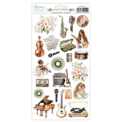   Mintay Papers Music Garden Matrica Paper Stickers Elements  1 csomag