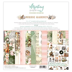   Mintay Papers Music Garden Scrapbook papírkészlet  Collection Set 12" (30 cm) 12 lap