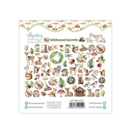 Mintay Papers Wildwood Secrets Kivágat Paper Die-Cuts  1 csomag