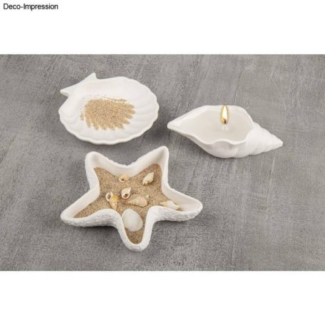 Rayher Szilikon öntőforma Tengeri csillag és kagylók (3 db)