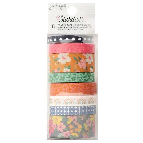 American Crafts Dekorációs ragasztószalag készlet Jen Hadfield Stardust  Washi Tape (8 db)