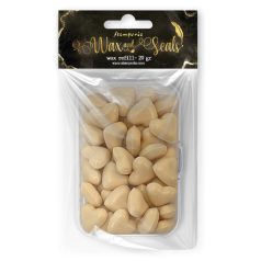   Stamperia Viaszgyöngy Heart shape - Pastel peach Wax Refill (20 gr)