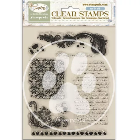 Stamperia Timeless Szilikonbélyegző A5 Backgrounds Clear Stamps (1 csomag)