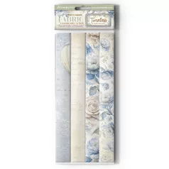   Stamperia Timeless Textíl lapok 12" (30 cm)  Fabric  lap (4 ív)