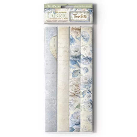 Stamperia Timeless Textíl lapok 12" (30 cm)  Fabric  lap (4 ív)