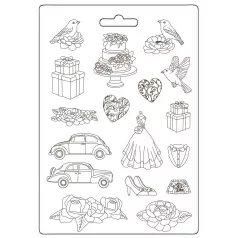 Stamperia Timeless Öntőforma A4 Soft Mould (1 db)