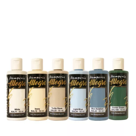 Stamperia Timeless Akrilfesték készlet Allegro Paint (6 db)