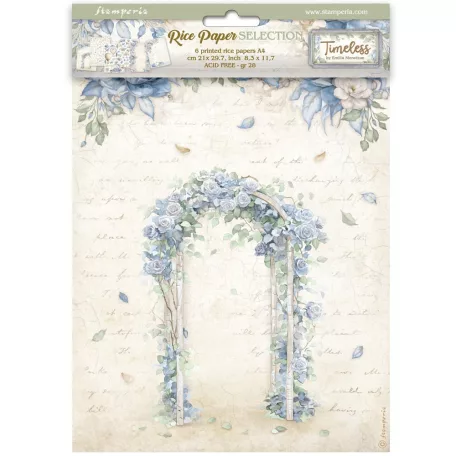 Stamperia Timeless Rízspapír készlet A4  Rice Paper Selection (6 ív)
