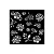 Stamperia Timeless Vastag stencil 12x12cm Buds pattern Thick Stencil  (1 db)