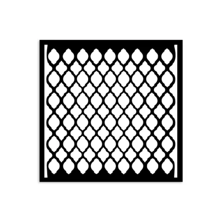 Stamperia Timeless Vastag stencil 12x12cm Net texture Thick Stencil  (1 db)