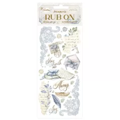 Stamperia Timeless Kaparós matrica  Letters Rub-On (1 ív)