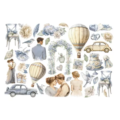 Stamperia Timeless Kivágatok - öntapadós Ephemera (1 csomag)