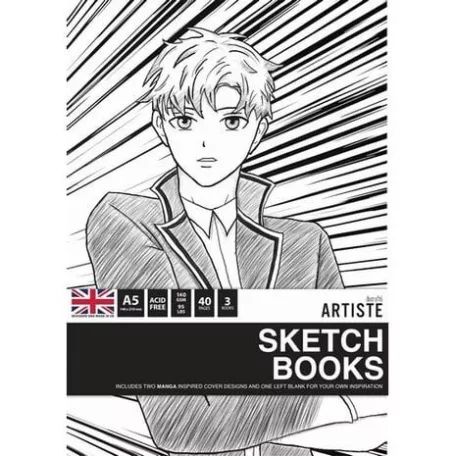 Docrafts Vázlatfüzet / Sketchbooks Manga A5 (3 db)