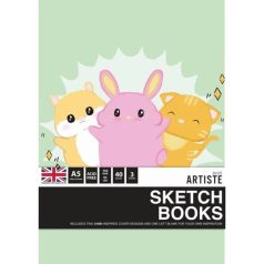 Docrafts Vázlatfüzet / Sketchbooks Chibi A5 (3 db)