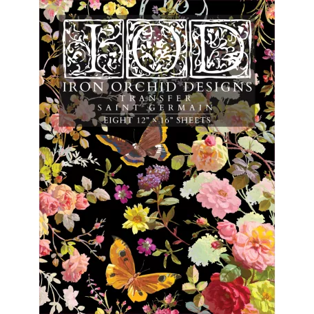 IOD Saint Germain – New Summer 2025 Transzfer fólia 12"X16" (30x40 cm) IOD Decor Transfer (8 ív)