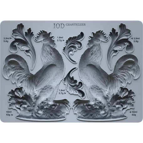 IOD Chanticleer Öntőforma 5″X7″ Decor Mould – New Summer 2015 (1 db)