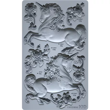 IOD Unicorns Öntőforma 6″X10″ Decor Mould – New Summer 2025 (1 db)