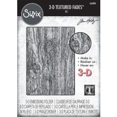   Sizzix Lumber Large 3D Domborító mappaA5 3D Texture Fades by Tim Holtz (1 db)