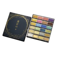   Kuretake Gansai Tambi Akvarell festék készlet - Set 24 Metallic Colours II (24 szín)