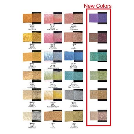 Kuretake Gansai Tambi Akvarell festék készlet - Set 24 Metallic Colours II (24 szín)