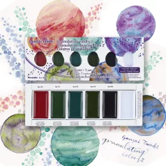   Kuretake Gansai Tambi Set Granulating Colors II Akvarell festék készlet (5 szín)