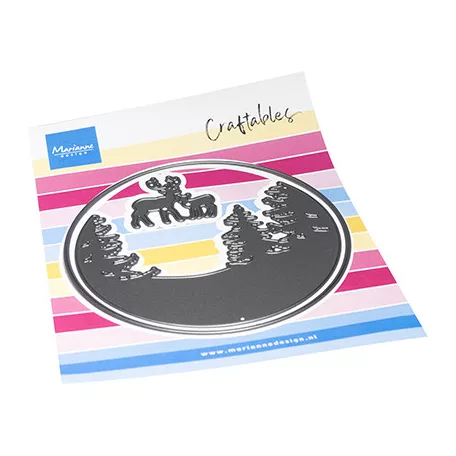 Marianne Design Vágósablon - Silhouette - Winter scenery - Craftable (1 csomag)