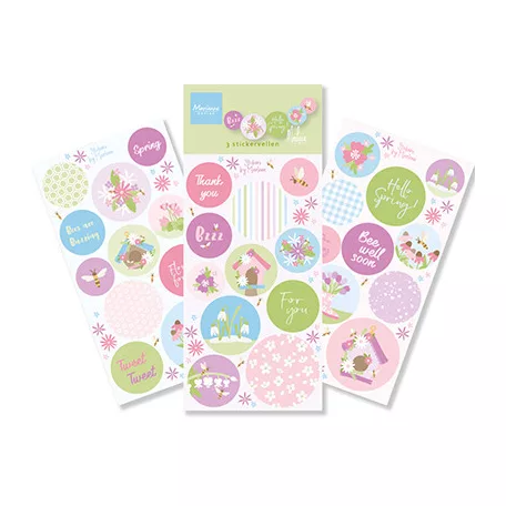 Marianne Design Hello Spring by Marleen Matrica készlet  Stickers (1 csomag)
