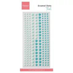   Marianne Design Öntapadós diszítőelem - Duotone Teal - Enamel dots (1 ív)
