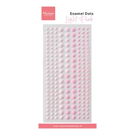 Marianne Design Öntapadós diszítőelem - Duotone Light Pink - Enamel dots (1 ív)