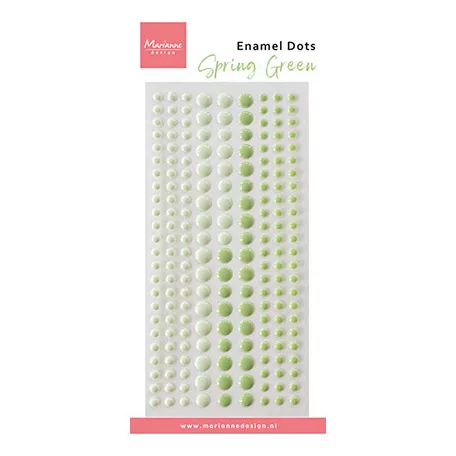 Marianne Design Öntapadós diszítőelem - Duotone Spring Green - Enamel dots (1 ív)