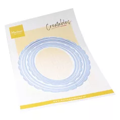   Marianne Design Vágósablon - Scalloped Oval - Creatable (1 csomag)