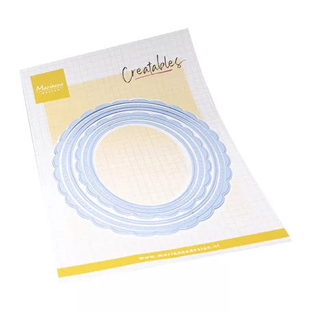 Marianne Design Vágósablon - Scalloped Oval - Creatable (1 csomag)