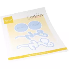   Marianne Design Vágósablon - Baby boy & girl text - Creatable (1 csomag)