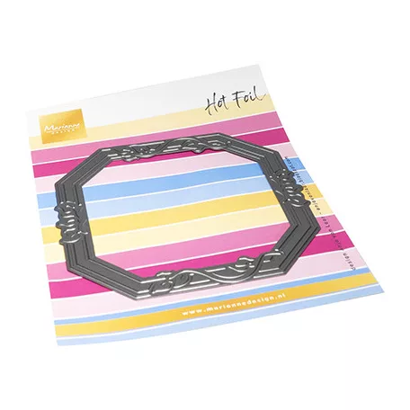 Marianne Design Klisé hődomborításhoz - Hot Foil - Anja's Classic Octagon - Craftable (1 csomag)