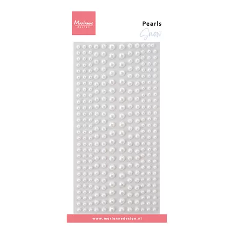 Marianne Design Snow Öntapadós félgyöngy  Decoration Pearls (1 csomag)