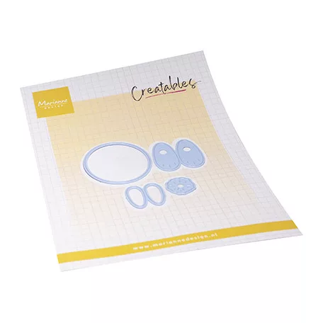 Marianne Design Vágósablon - Bunny pompom - Creatable (1 csomag)