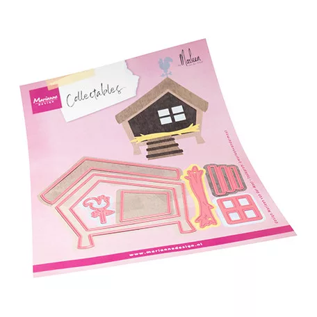 Marianne Design Vágósablon - Animal Shed by Marleen - Collectable (1 csomag)