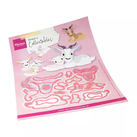 Marianne Design Vágósablon - Eline's Goat family - Collectable (1 csomag)