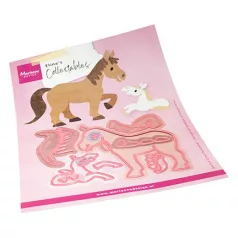   Marianne Design Vágósablon - Eline's Horses - Collectable (1 csomag)