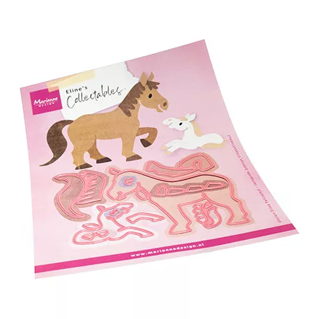 Marianne Design Vágósablon - Eline's Horses - Collectable (1 csomag)