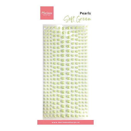 Marianne Design Soft Green Öntapadós félgyöngy  Decoration Pearls (1 csomag)