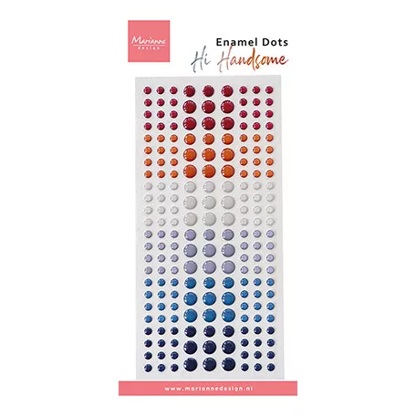 Marianne Design Öntapadós diszítőelem - Hi Handsome! - Enamel dots (1 ív)