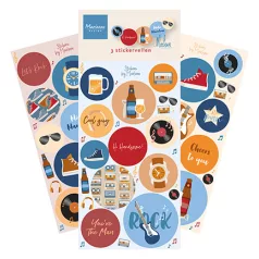   Marianne Design Hi Handsome! by Marleen Matrica készlet  Stickers (1 csomag)