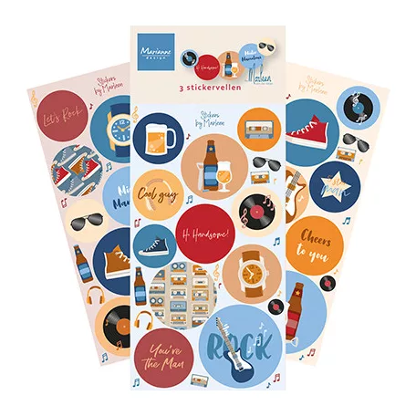 Marianne Design Hi Handsome! by Marleen Matrica készlet  Stickers (1 csomag)