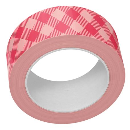 Lawn Fawn Pink Gingham Dekorációs ragasztószalag LF3576 Washi Tape (1 db)