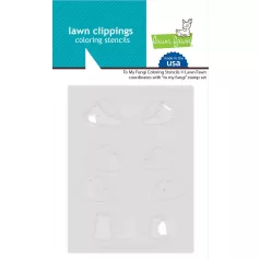   Lawn Fawn To My Fungi Stencil LF3607 Lawn Clippings Coloring Stencils (1 csomag)