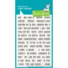 Lawn Fawn Henry's Build-A-Sentiment: Bunny Puns Szilikonbélyegző LF3678 Clear Stamps (1 csomag)