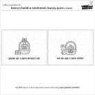Lawn Fawn Henry's Build-A-Sentiment: Bunny Puns Szilikonbélyegző LF3678 Clear Stamps (1 csomag)